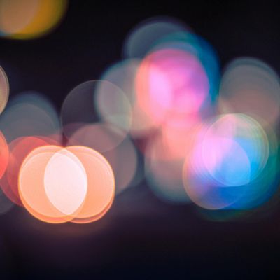 Soft focus on distant lights creating a bokeh effect.